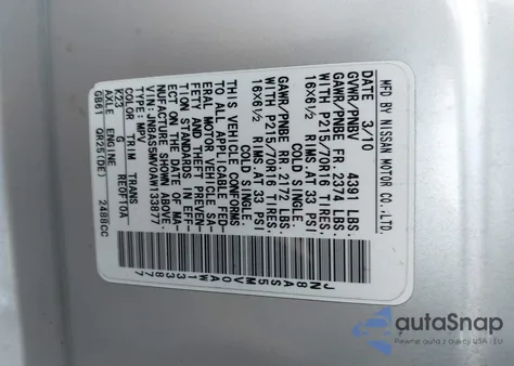 2010 Nissan Rogue S from USA, damaged, VIN JN8AS5MV0AW133877